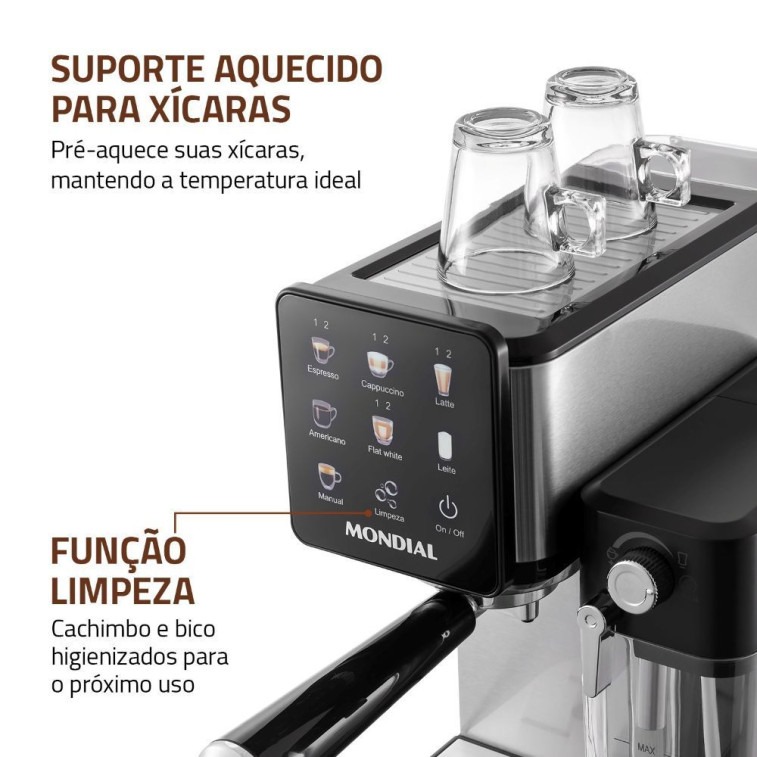 Cafeteira Espresso Elétrica Dolce Latte C-28-ECL Aço Inox 25