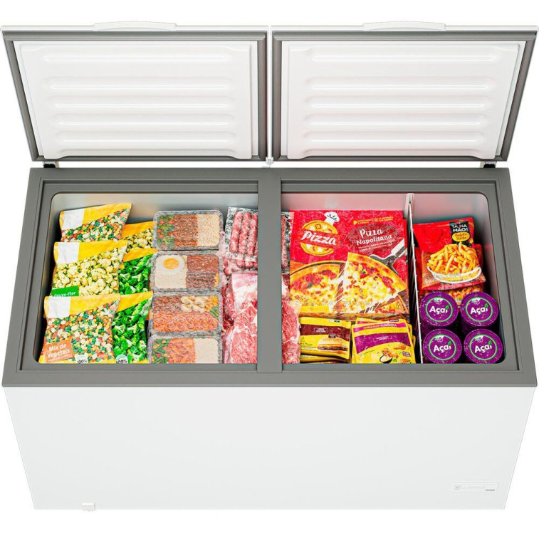 Freezer Horizontal Consul CHB53MB 528L Inverter Branco 2 Portas