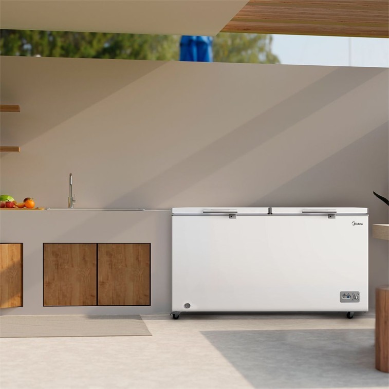 Freezer Midea Horizontal 508L 2 Porta Branco 127V (MDRC698FZD011