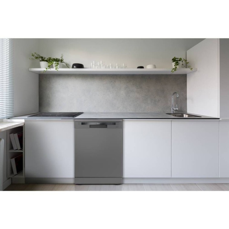 Lava-louças de Piso Midea DWA14S2 14 Serviços Cinza com Painel