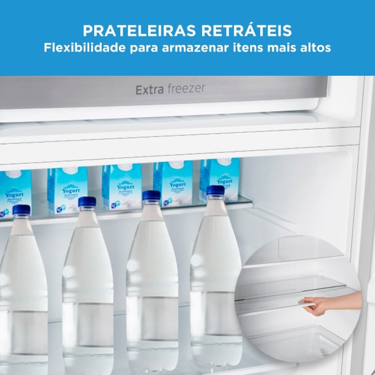 Refrigerador Midea Frost Free Duplex 491L Inverter Inox Bivolt MD