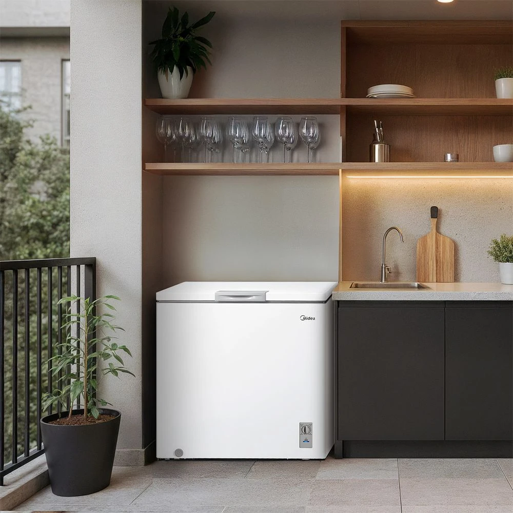 Freezer Horizontal Midea MDRC280SFZ013 198L Inverter Branco Bivolt