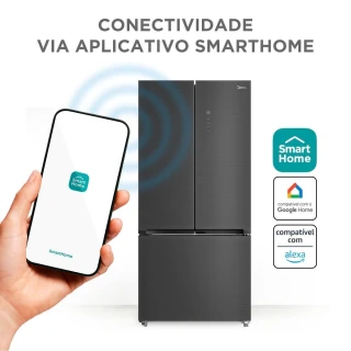 Geladeira Midea Multidoor Frost Free Inverter 672L MDRM905MMD463